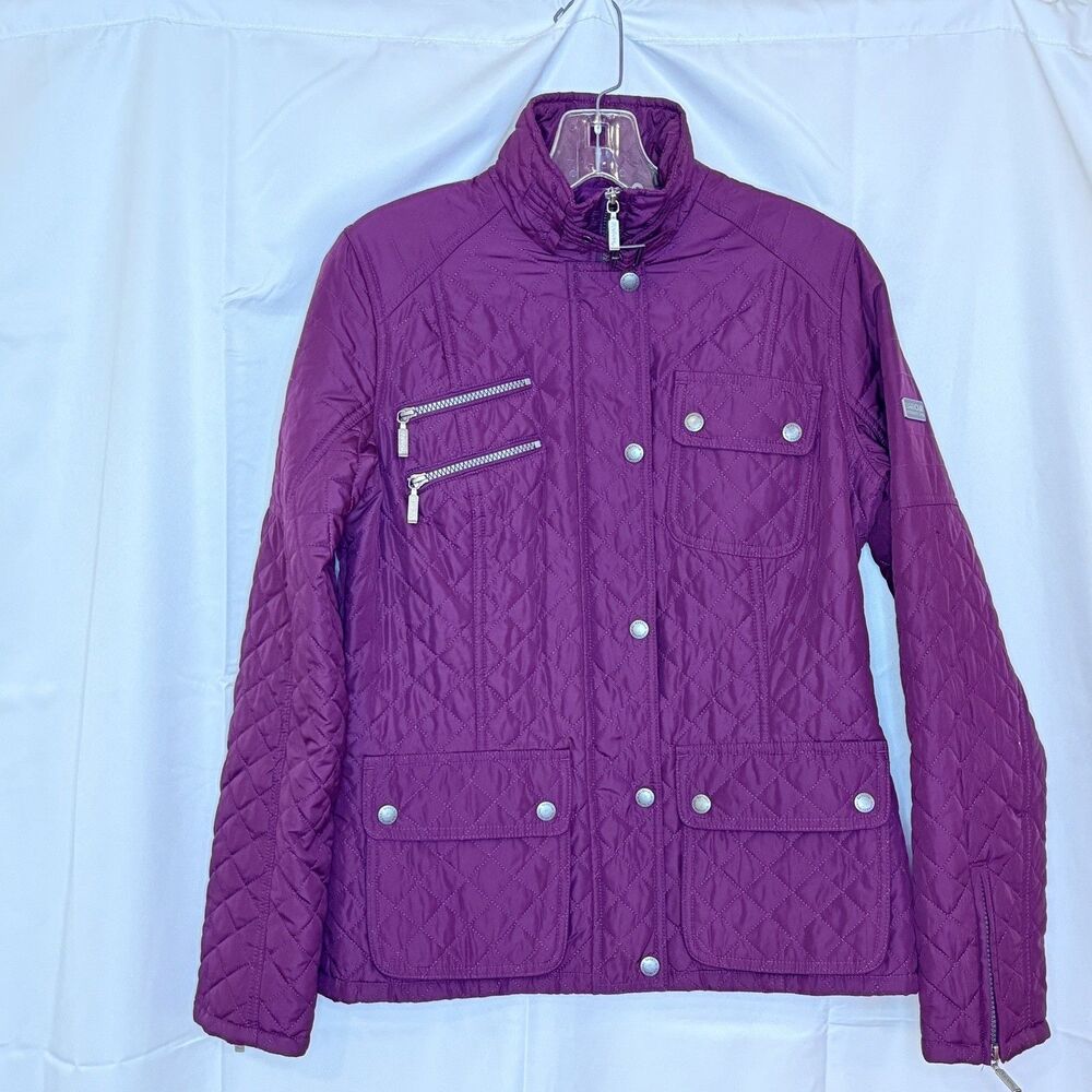 Ladies Barbour Fireblade Classic Short Quilt Jacket Size M / UK12